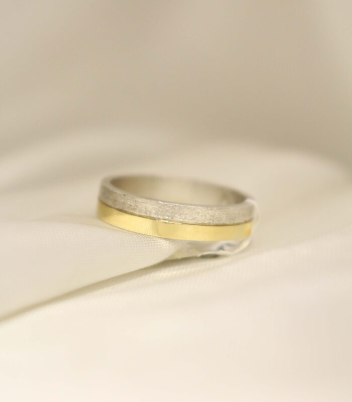 Alianza Cinta de Plata y Duble