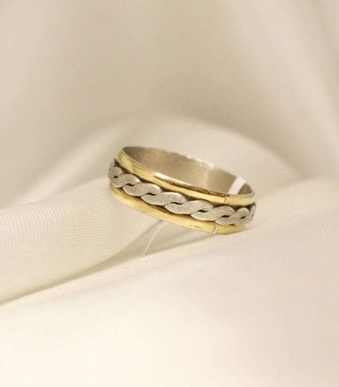 Alianza Italiana con Centro Trenzado de Plata y Duble