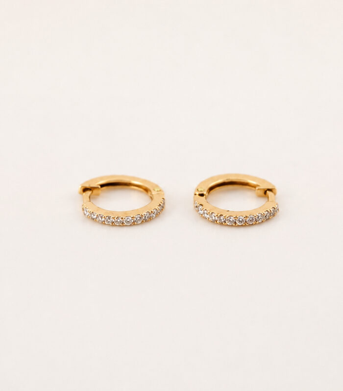 Argollas Spark Gold 0,8cm