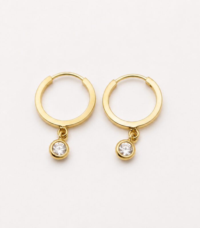 Argollas Drop Flat Glow