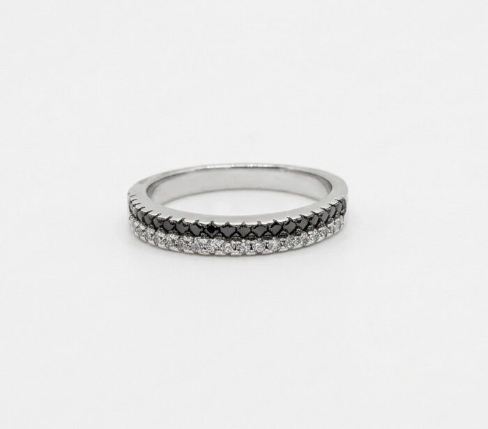 Anillo Contrast Twin